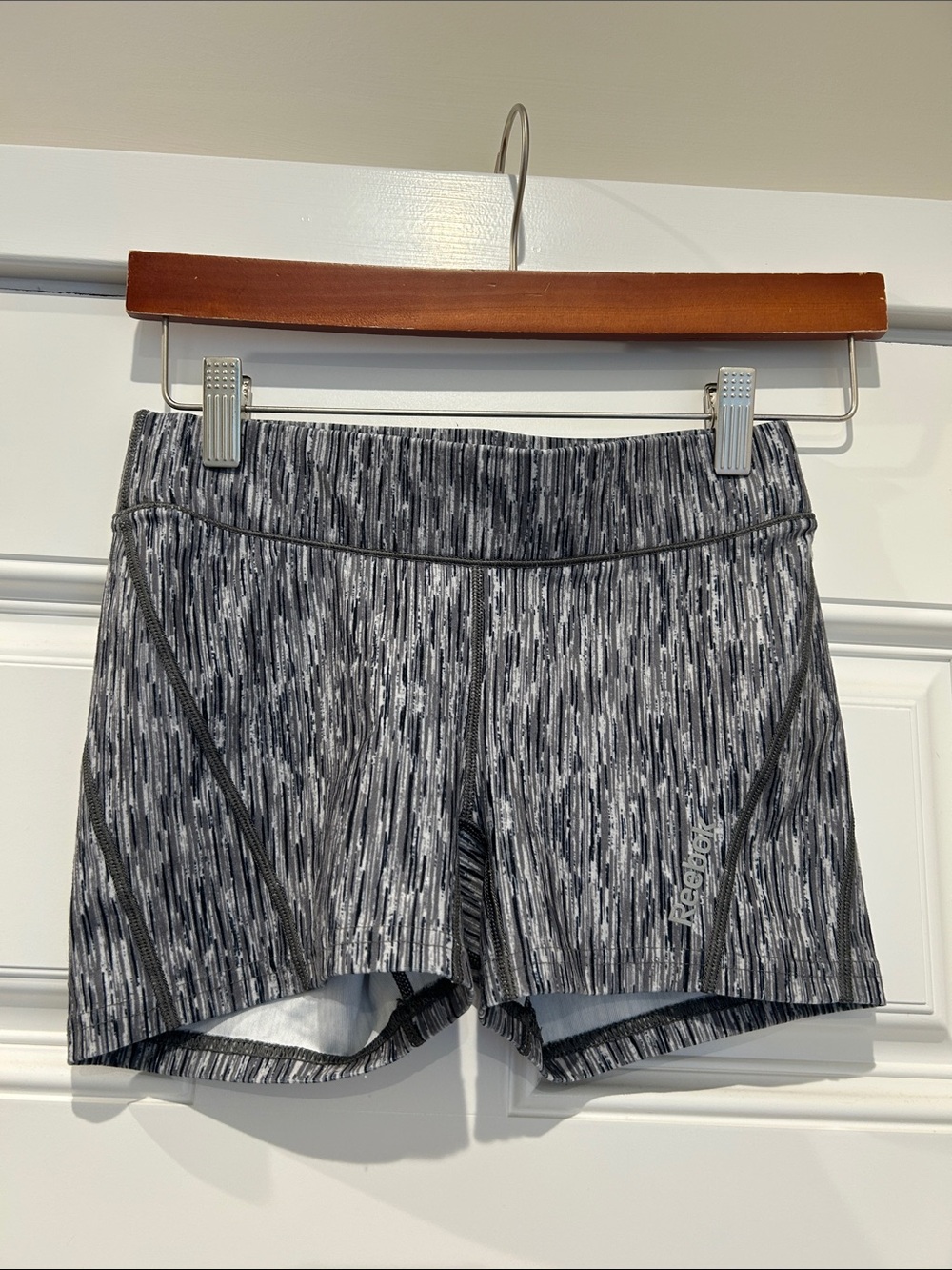 Reebok Gray Space-Dye Athletic Shorts